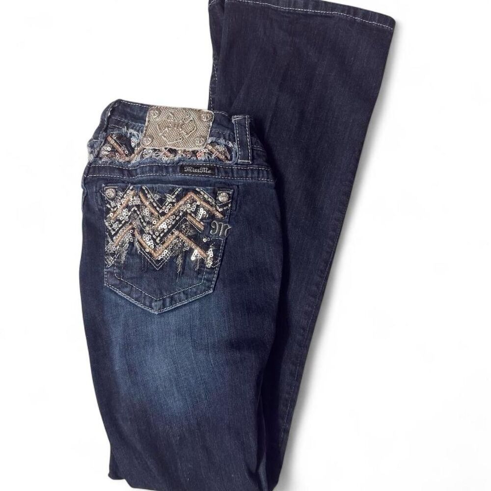 Miss Me Sequin Bootcut Jeans - Dark Wash - 28x33 (2009-2012)